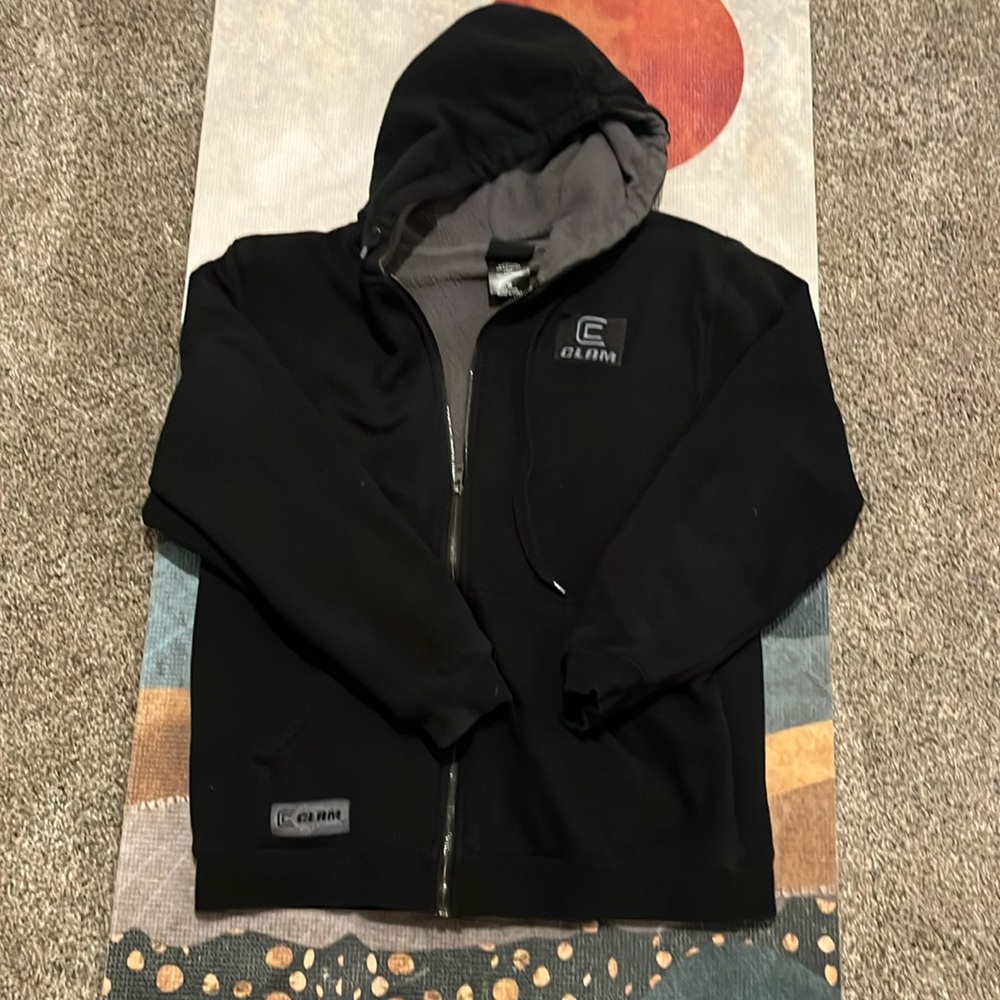 Clam Fleece Lined Zip Up Hoodie